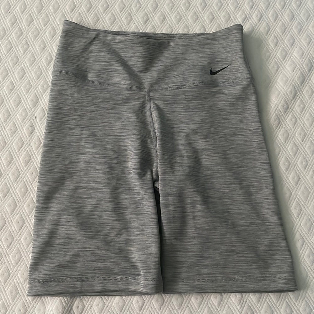 Grey Nike Pro Biker Shorts
